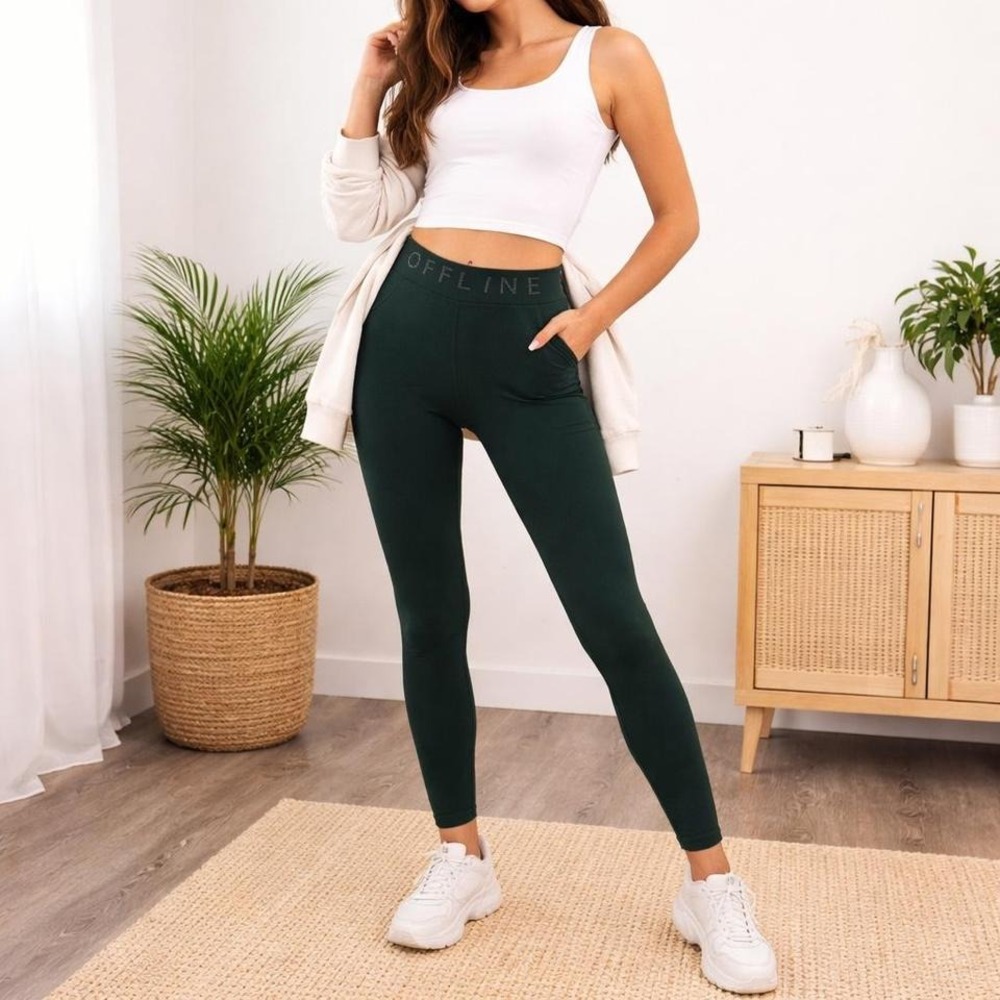 OFFLINE by Aerie OG Original Leggings | Forest Green | Medium | NWT | Athleisure